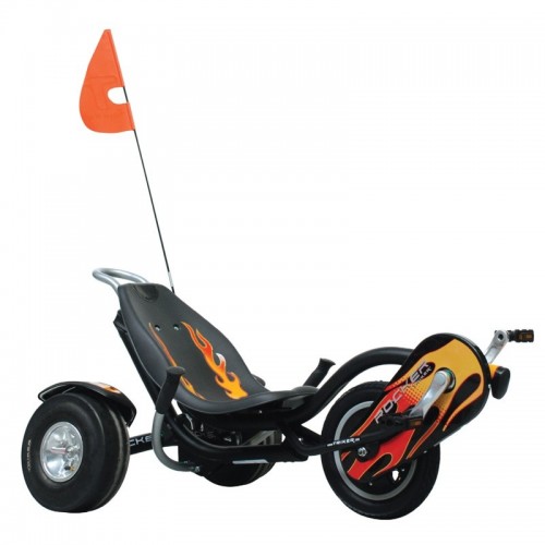 yvolution y rocker black and fire go kart