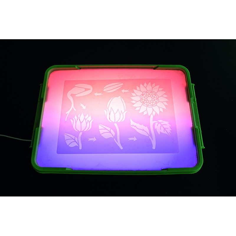 Light box - sand drawings