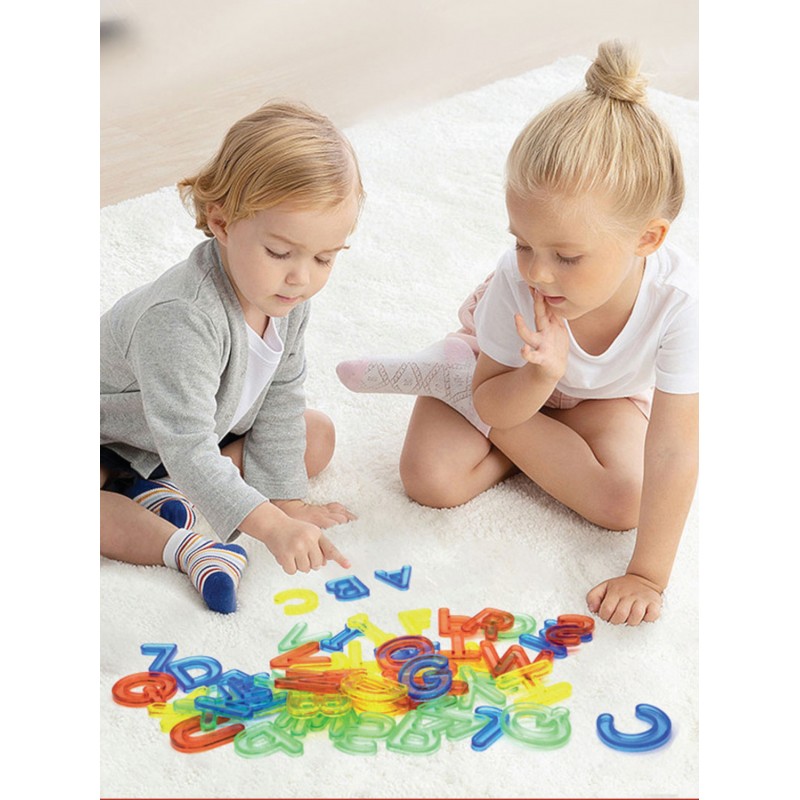 Lowercase and uppercase letters educational set