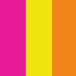 3. Orange/Yellow/Fuchsia