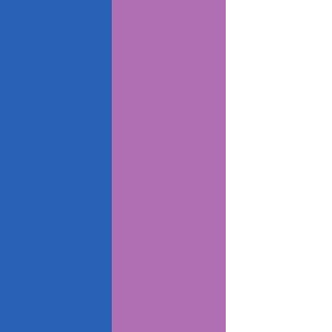 7. White/Lilac/Blue