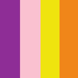 12. Orange/Yellow/Pink/Purple