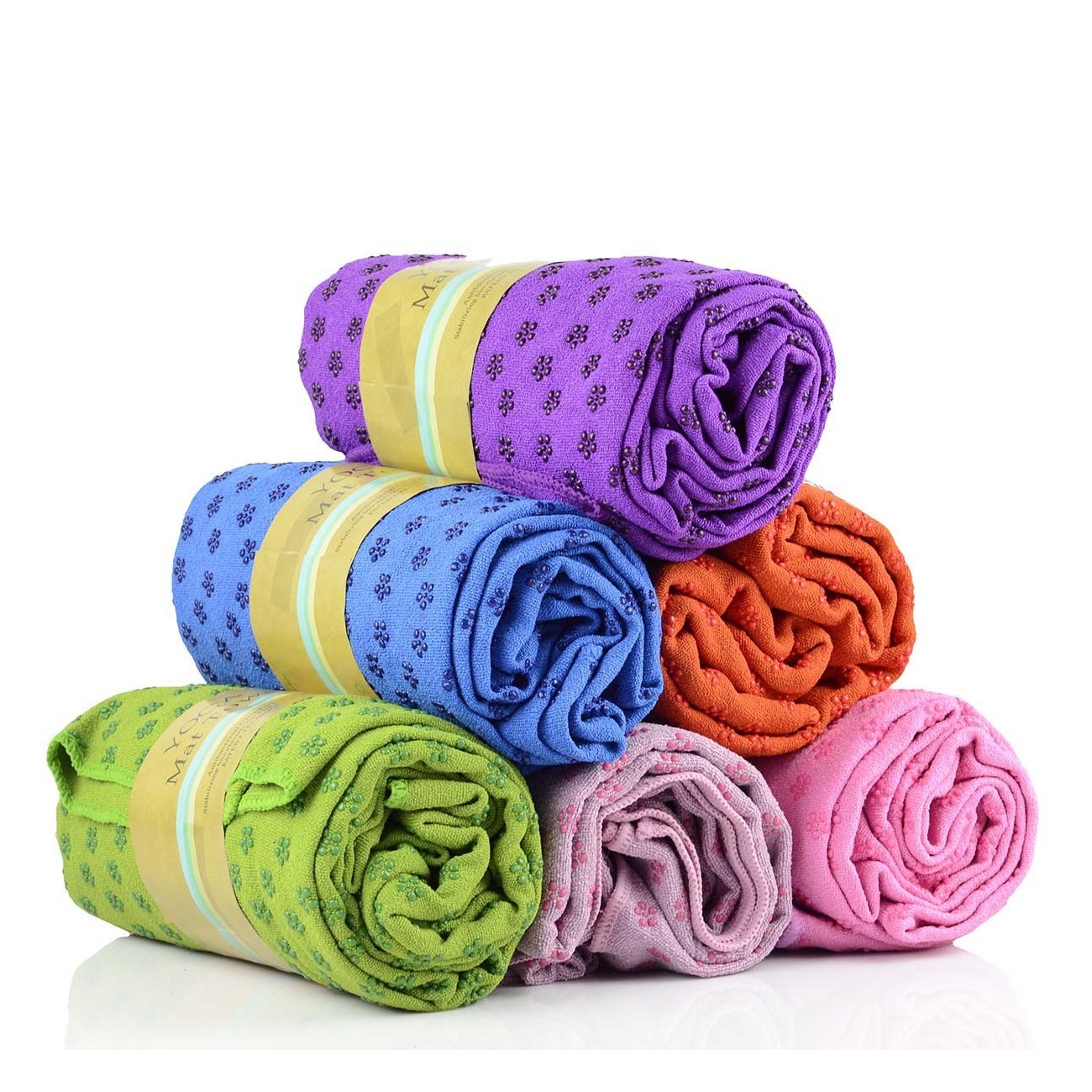 Toalla de yoga – Tie-Die Textures Toalla de yoga antideslizante con bolsa –  Toalla de sudor de microfibra inodoro y 100% absorbente – Toalla de yoga