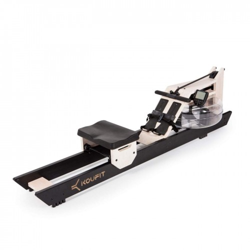 Máquina de Remo de agua "Kou Fit Hydro Rower" (Madera de Blanco y Negro)