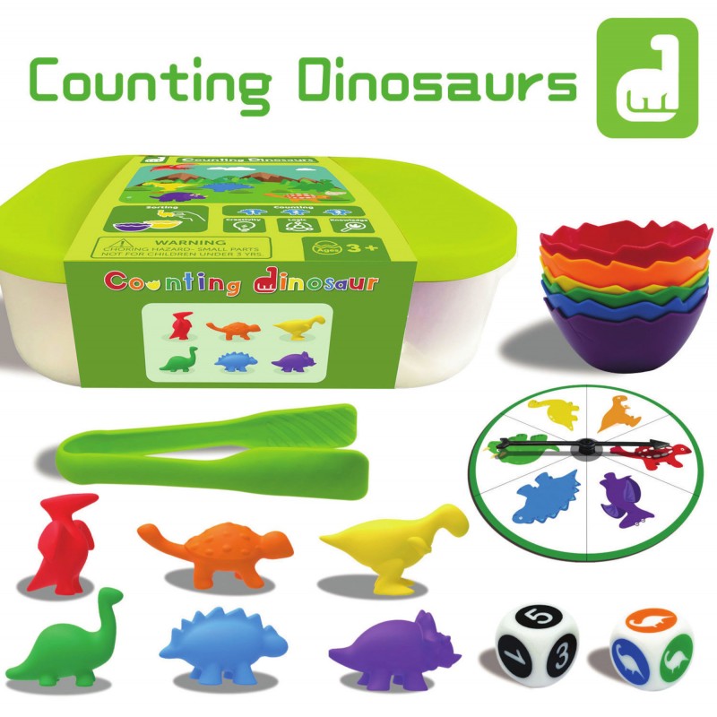 Juego de dinosaurios (Cuenteo y Selección)