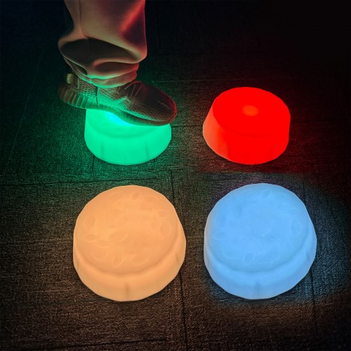 LED Illuminated Round Bases - Set of 6