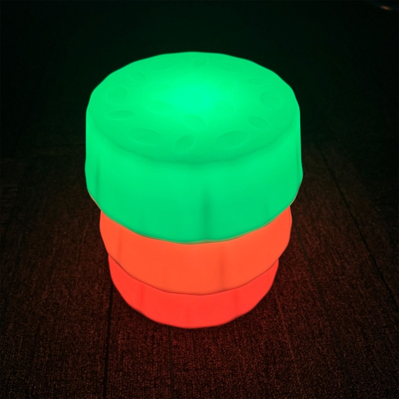 LED Illuminated Round Bases - Set of 6